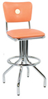 250-921BB - New Retro Dining 24" or 30" Revolving Spider Leg Barstool with Button Back