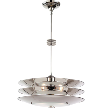 Click on Image for Large view of the LH-5 Retro Space Dock Pendant Fixture - Polished Chrome