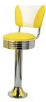 1700-782rbel - New Retro Dining Vintage Elite Fountain Stool with Back and Tear Drop Base