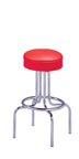 264-125 - New Retro Dining 24" or 30" Revolving Single Ring Barstool with Upholstered Ring Seat