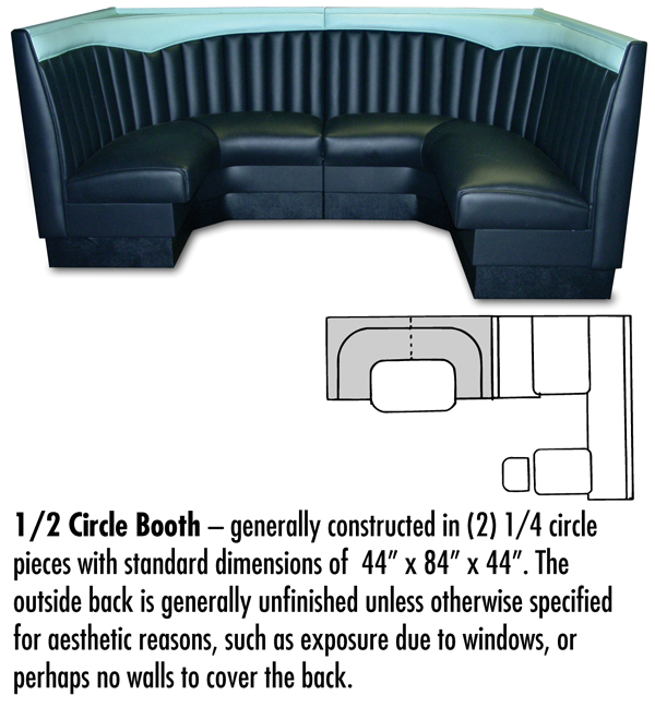1/2 Circle Booth Configuration