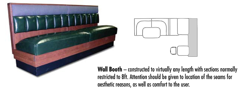 Booth Wall Bench Configuration