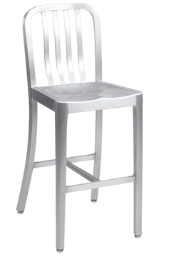 HPN-1100 Aluminum 30" Stool with a Clear Coat Finish