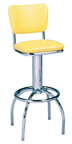 300-921 - New Retro Dining 24" or 30" Revolving Arch Leg Barstool with Back