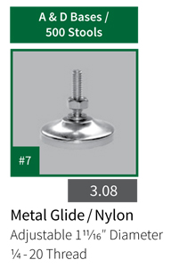 Glide #7 for Type A & D Table Bases